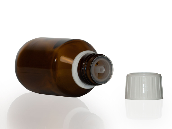 Flasche mit Ausgiessring 100ml 56Stk